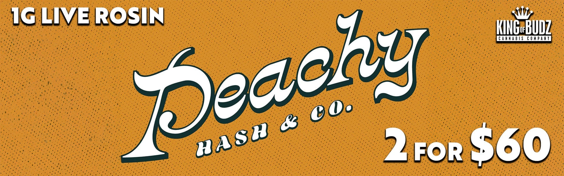 Peachy Hash 1g Rosin 2/$60