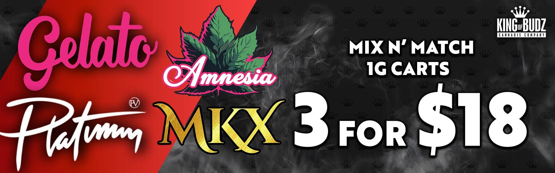 MKX/Amnesia 1g Carts 3/$18