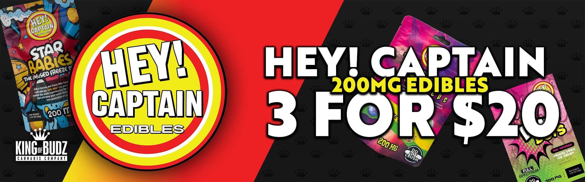 Hey Captain 200mg 3/$20