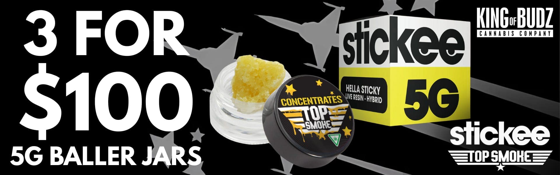 3 FOR $100 5G LIVE RESIN JARS