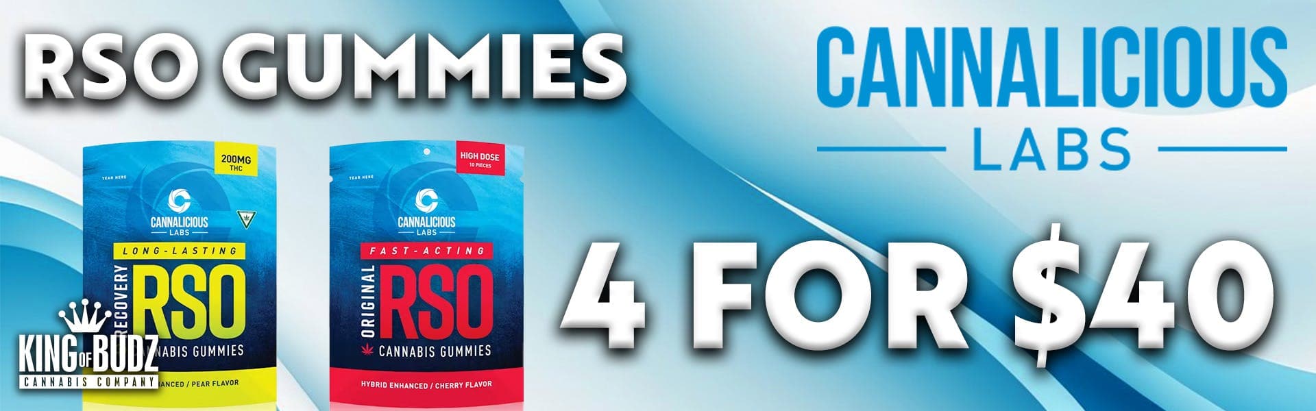 Cannalicious 200mg RSO Gummies 4/$40