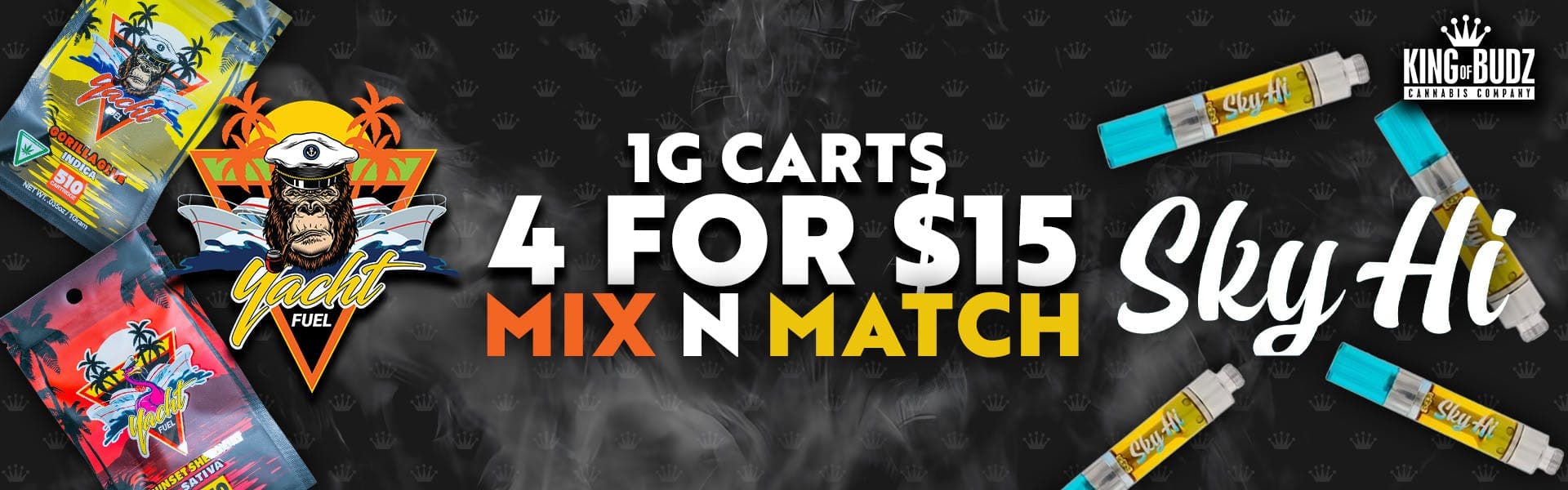 Sky-Hi/Yacht Fuel 1g Carts 4/$15