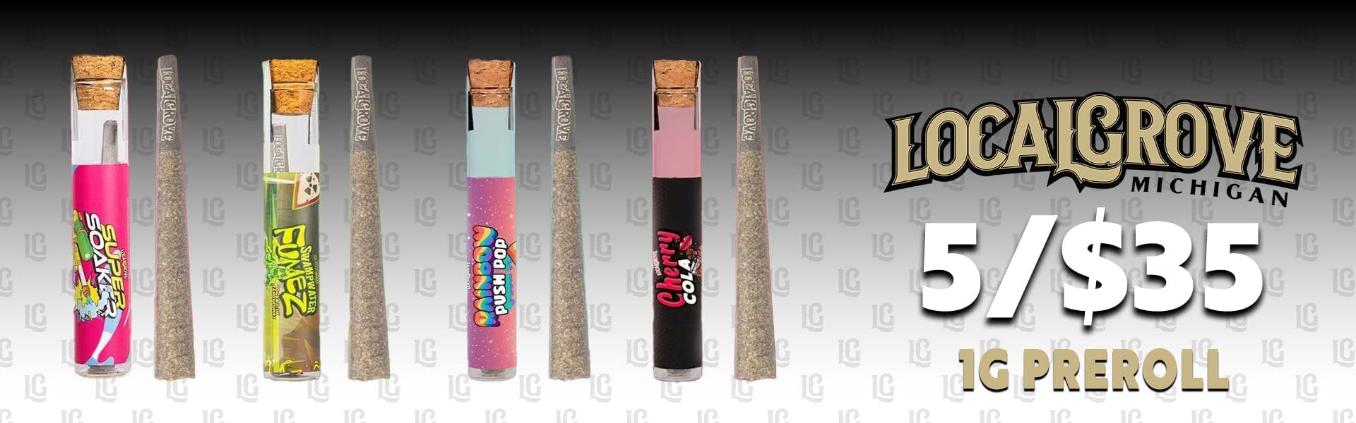 Local Grove Prerolls 5/$35