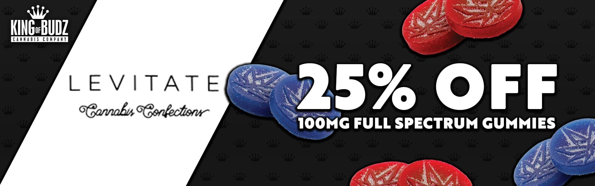 Levitate - 100mg Full Spectrum Gummies - 25 Percent OFF
