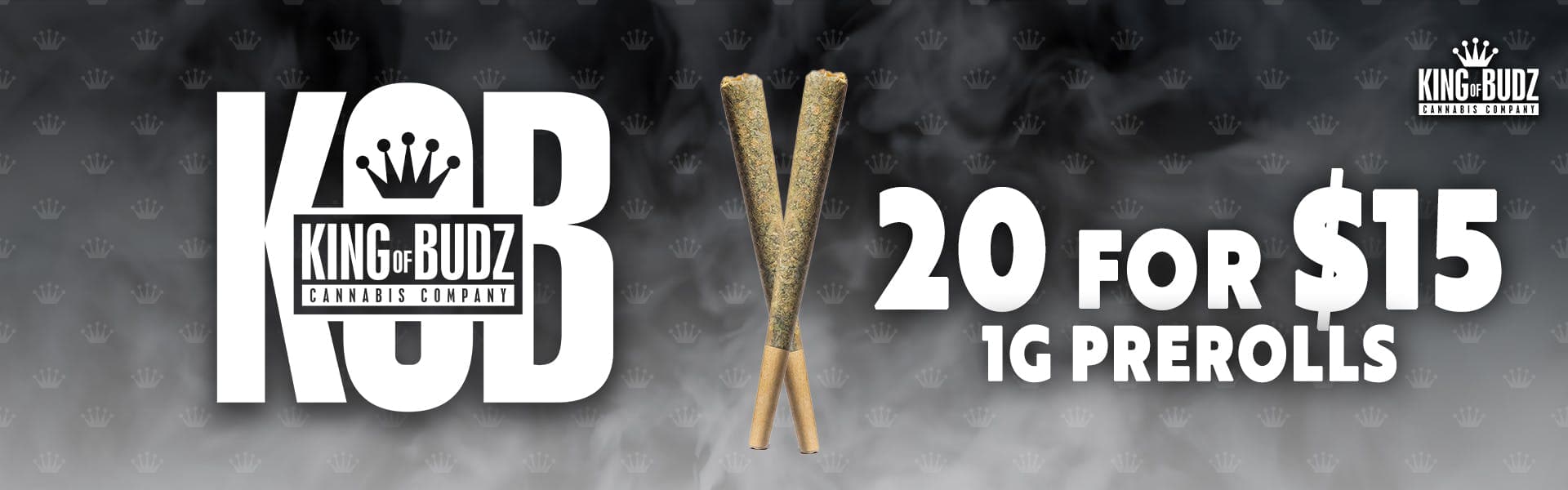 KOB 1g  Preroll 20/$15