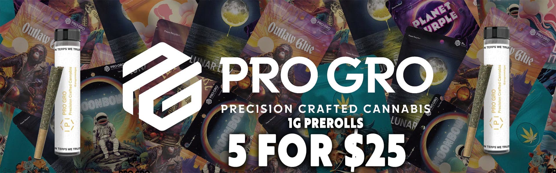 ProGro 1g Prerolls 5/$25