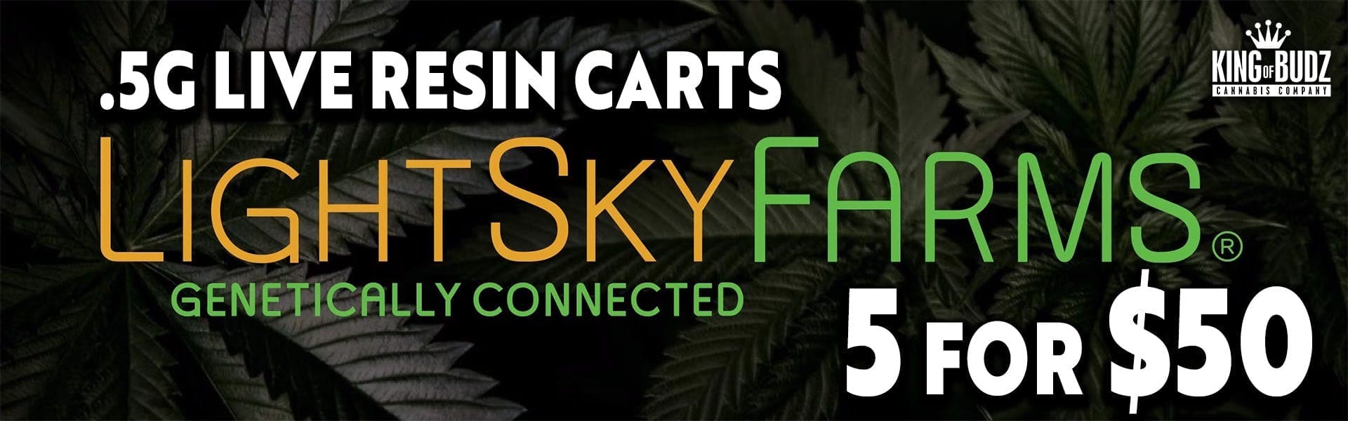 Light Sky Farms Live Resin Carts 5/$50