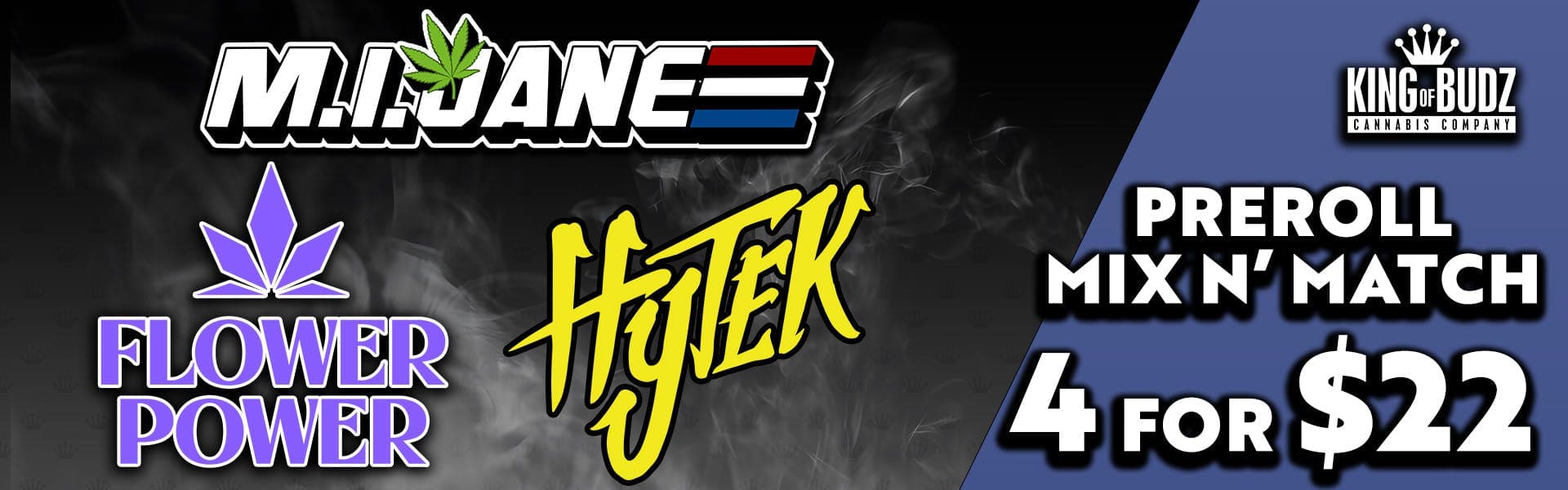 Hytek AND M.I Jane 1g Pre Rolls 4/$22