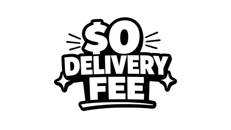 Delivery available with $0 delivery fee